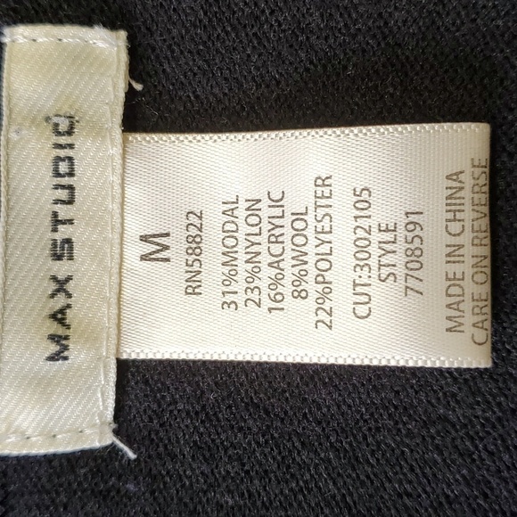 Max Studio oversized black sweater with bell sleeves. Size medium. Supper soft. - Picture 6 of 7